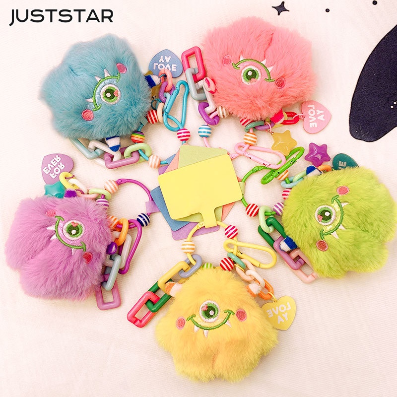 Juststar Móc Khóa Búp Bê Quái Vật Nhỏ Treo Túi Xách Điện Thoại