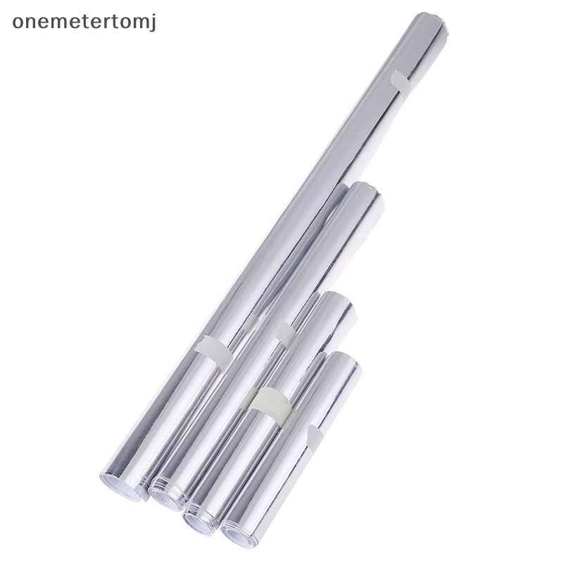 Onemetertomj Đề Can vinyl Mạ chrome Bóng Bạc Bóng Dán Kính Chiếu Hậu Xe Hơi en