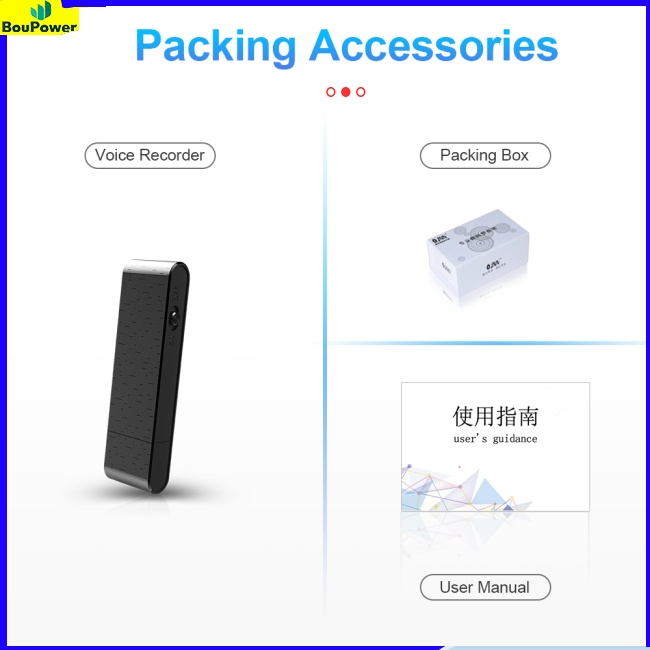 Máy Ghi Âm Một Lần usb boupower q12