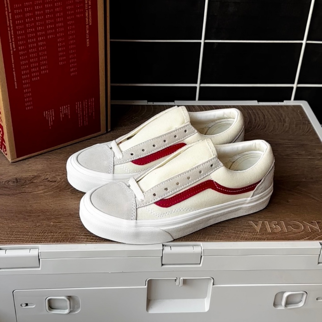 Vans Giày Thể Thao Cổ Thấp Chống Trượt Chống Mòn 36 marshmallow racing red Phong Cách Đường Phố gwon ji Rồng