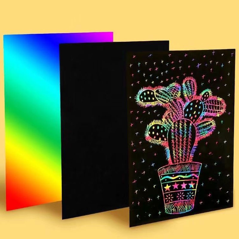 Giấy Sáp a4 Thay Đổi Màu Sắc graffiti diy Dành Cho Trẻ Mẫu Giáo