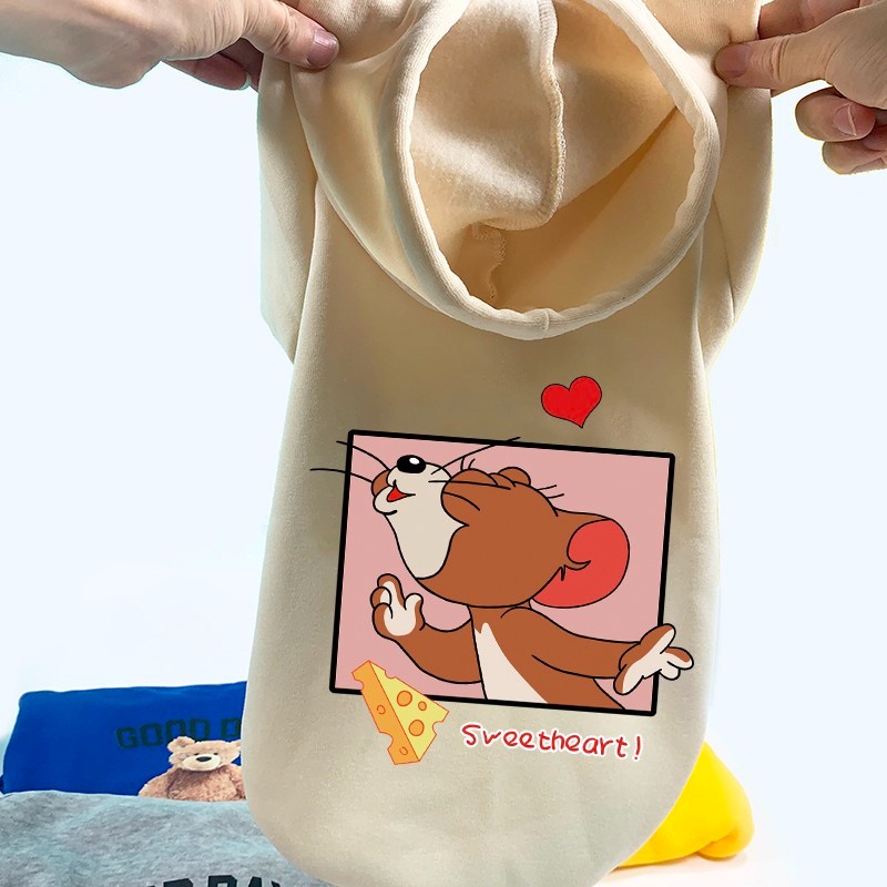 Áo hoodie Giữ Ấm Dây Rút Cho Thú Cưng  xs-Xl