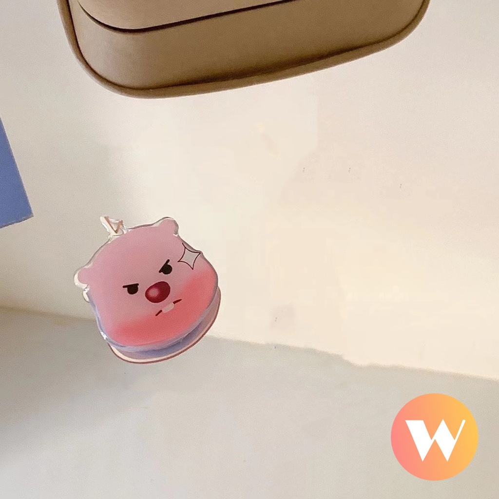 Hoạt Hình Nhẫn Đỡ Điện Thoại Hình Chú Heo Mặt Cười Dễ Thương Vui Nhộn Giá Đỡ