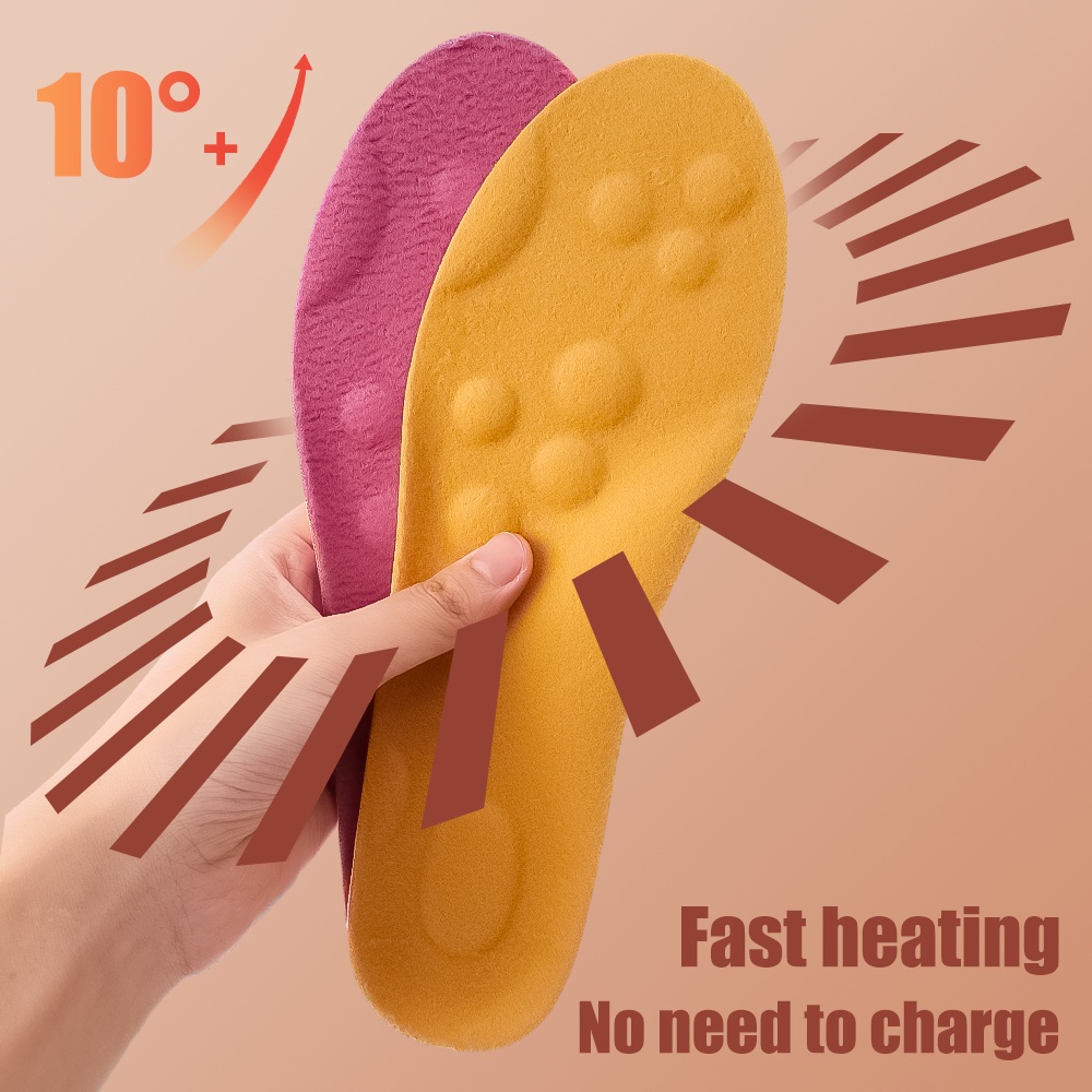 Đế Lót Giày Thể Thao / Đệm Dày Mềm Mại Ấm Áp Thoải Mái Thoáng Khí Chống Sốc Mùa Đông Cho Nam Và Nữ