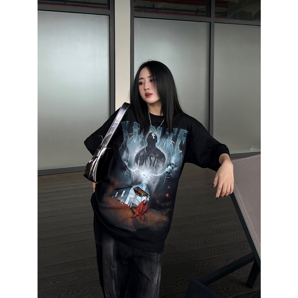 Áo thun Continuous - CTNS - KANYE WEST/ Black