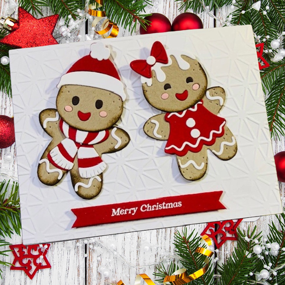 Khuôn Cắt Giấy Thép carbon Hình Búp Bê Chim Cánh Cụt Giáng Sinh Thẻ