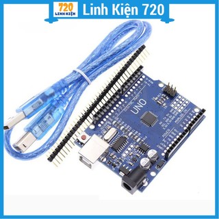Kit Arduino Uno R3 chíp CH340G dán
