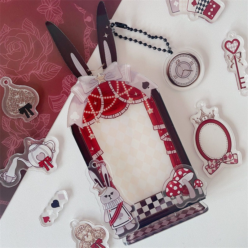 Khung Ảnh Để Bàn 3 inch Bằng acrylic Mềm Hình Thỏ alice Đáng Yêu