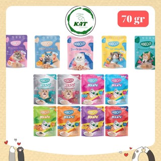 Pate cho mèo moochie nhiều hương vị - gói 70gr - kat love pet