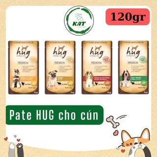 Pate cho chó hug - bổ sung chất xơ - gói 120gr - kat love pet