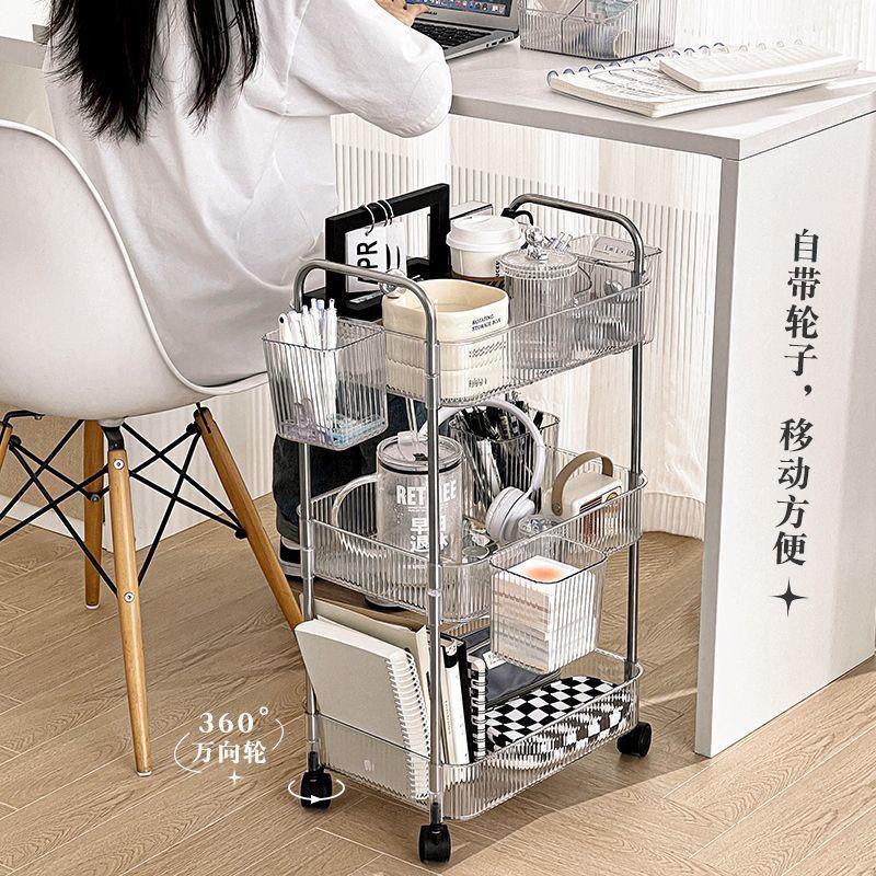 Kệ Spa đa năng VIP 3 Tầng Trong Suốt Cao Cấp 1986 Có Bánh Xe