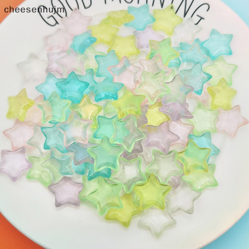 Cs Set 10 Mô Hình Ngôi Sao Dạ Quang mini Bằng Nhựa resin Trang Trí Tiểu Cảnh vn