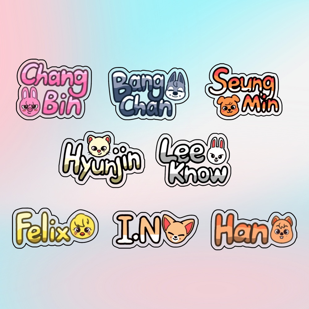 Ghim Cài Áo acrylic 815 Hình Nhóm Nhạc kpop straykids skz skzoo felix