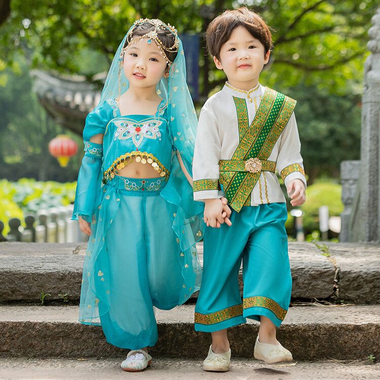 Trang Phục Hóa Trang Công Chúa jasmine Thái Lan Phong Cách Dân Tộc Cho Bé Trai ykk