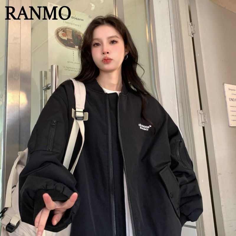 RANMO áo khoác dù áo khoác bomber casual trendy Fashion Korean WJK2391EM238Z230921