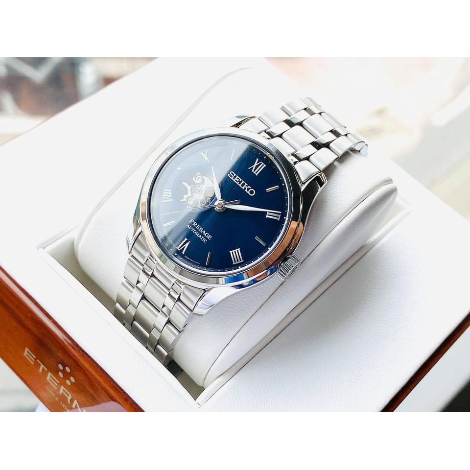 Đồng hồ nam chính hãng Seiko Presage Zen Garden Open Heart - Máy cơ Automatic - Kính sapphire - Made in Japan MKT66
