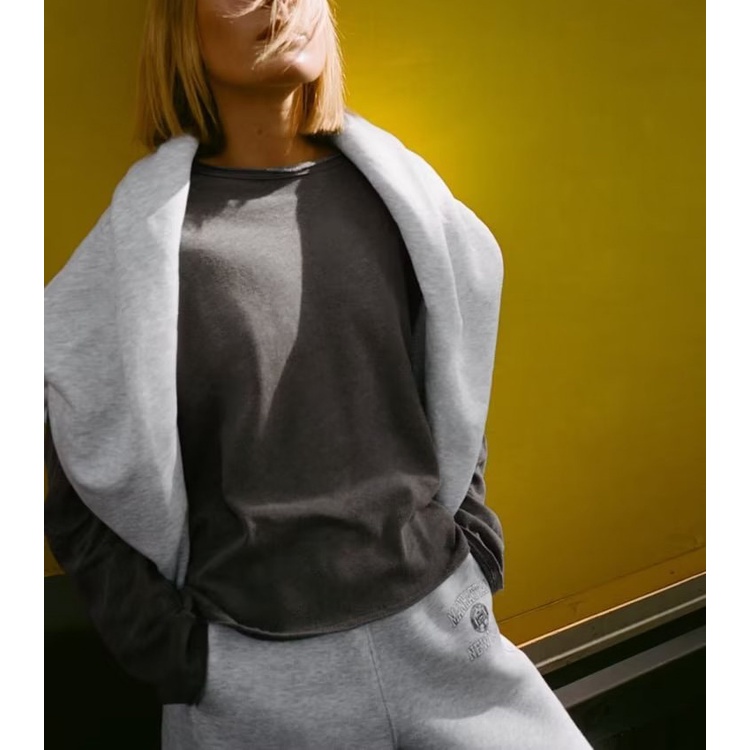 Zara Set Áo Nỉ Dài Tay + Quần Dài Ôm Chân Thời Trang Nữ5584820  5584821