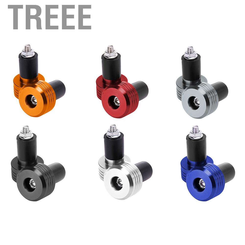 Treee Handle Grips  Motorcycle Handlebar Grip End Aluminum Plugs Moto Slider Accessories Bike Tape