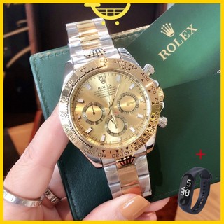 Đồng hồ rolex nam Sang Trọng Đồng Hồ quartz chronograph Đa Năng Chống Thấm Nước Chất Liệu Thép Không Gỉ 91513