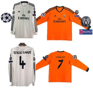  Áo Thun Bóng Đá Dài Tay real madrid ronaldo ramos # 13 # 14 