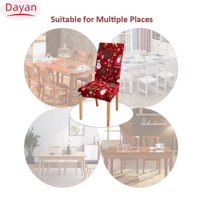 Vỏ Bọc Ghế Phong Cách Giáng Sinh Trang Trí Nội Thất