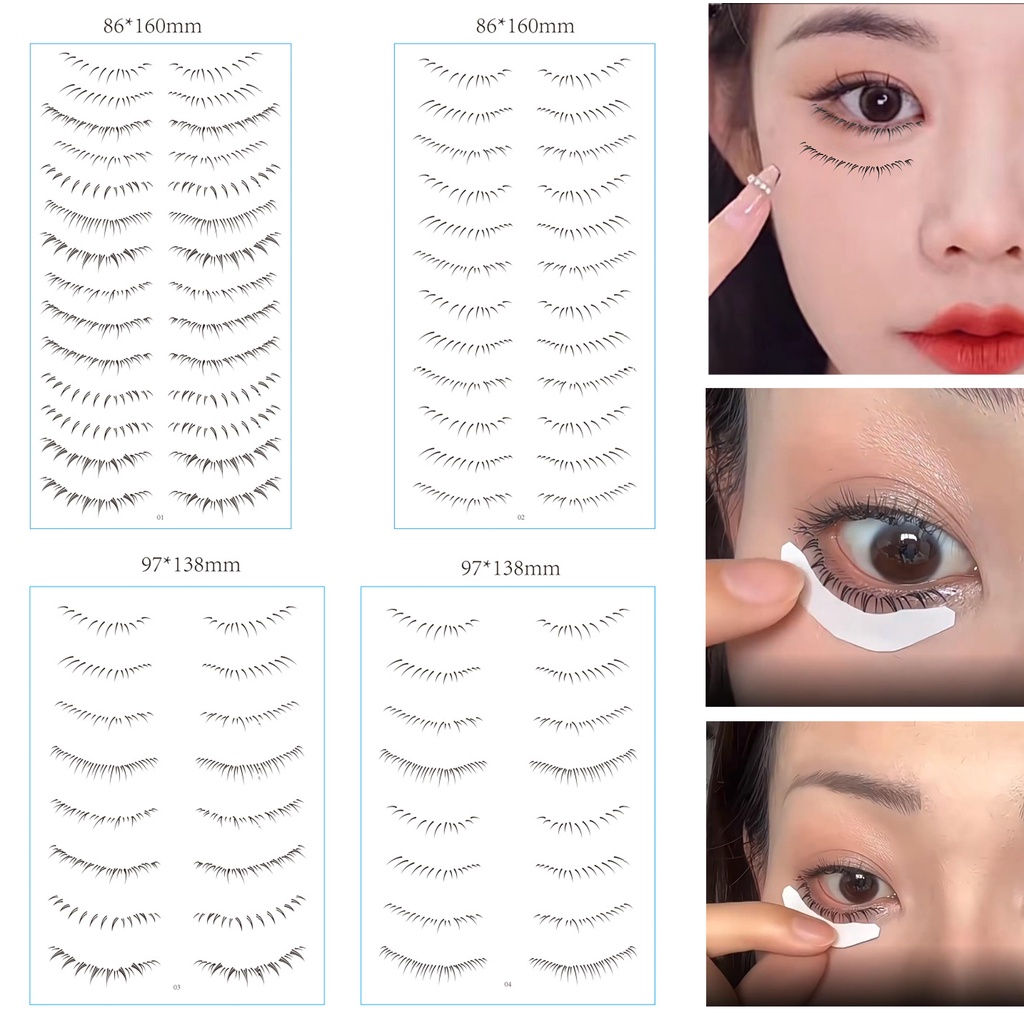 Hình Xăm Dán Lông Mi Giả Kháng Nước Lâu Trôi Tự Nhiên