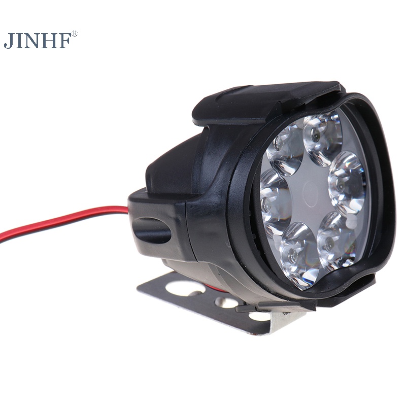 1 Đèn Pha Chống Sương Mù 6 Bóng led drl Cho Xe Hơi Xe Máy