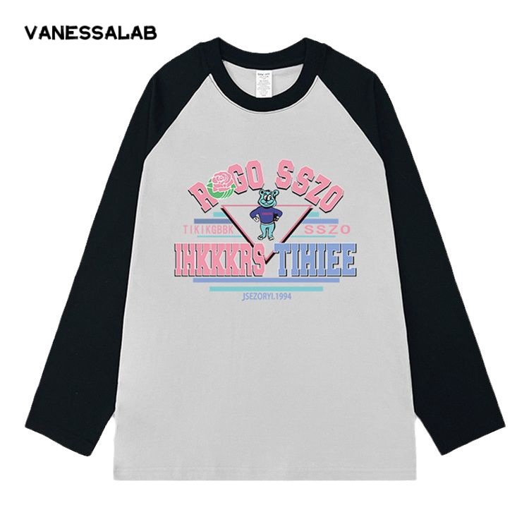 Áo thun nữ SHIHANROU VanessaLab WTX23934KY 39Z230925 vintage sành điệu thời trang Hàn Quốc