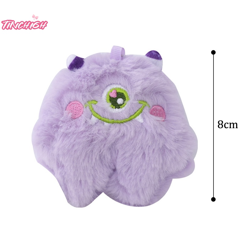 Móc Khóa Túi Xách Hình Búp Bê Mắt To Nhồi Bông Mềm Mại Chống Rơi Thông Dụng