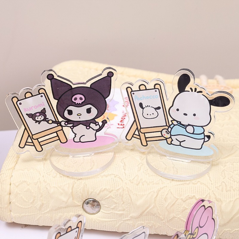 Kẹp Giấy Ghi Chú Hình sanrio kuromi mymelody cinnamoroll Sáng Tạo Vui Nhộn Bằng acrylic