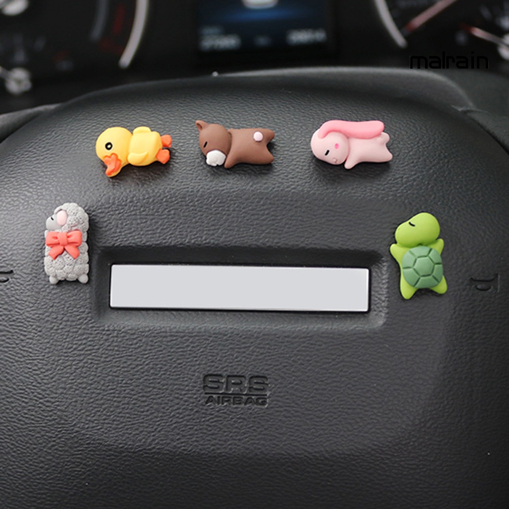 Đồ Trang Trí Xe Hơi Hình Động Vật Dễ Thương Bằng Nhựa resin Không Để Lại Dấu Vết