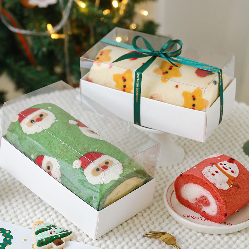 Cuộn Giấy Vẽ Họa Tiết Động Vật / Dâu Tây / cherry Trang Trí Bánh Kem Giáng Sinh