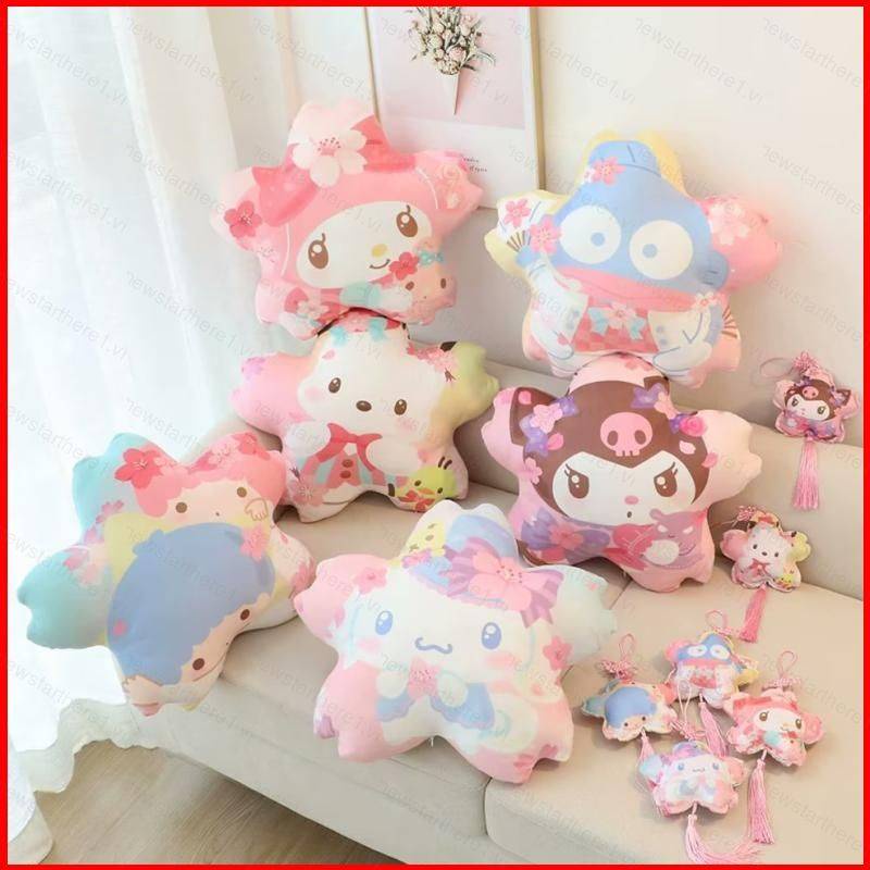 SANRIO Ere1 sakura kuromi melody Nhồi Bông Mềm Mại Làm Gối Trang Trí Nhà Cửa