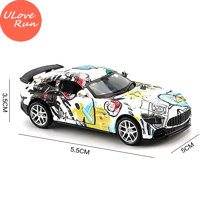 Uloverun Mô Hình Xe Hơi Thể Thao graffiti Bằng Hợp Kim Tỉ Lệ 1: 36