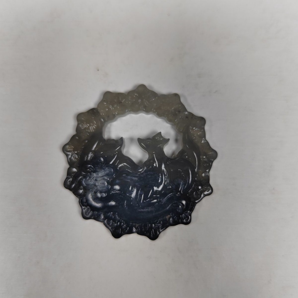 Xiuyu Dây Chuyền Mặt Hình Cáo Đá Ngọc Bích Tự Nhiên Tùy Chỉnh