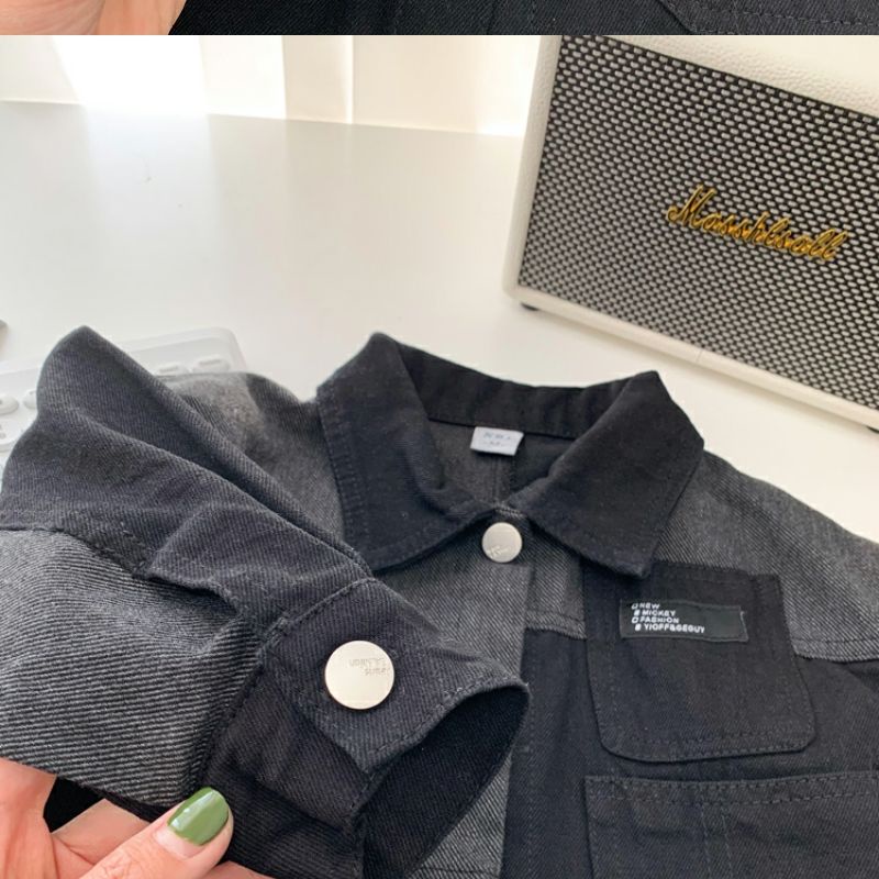 Áo Khoác denim Phong Cách Hàn Nhật Mới 2023 Cho Bé Trai