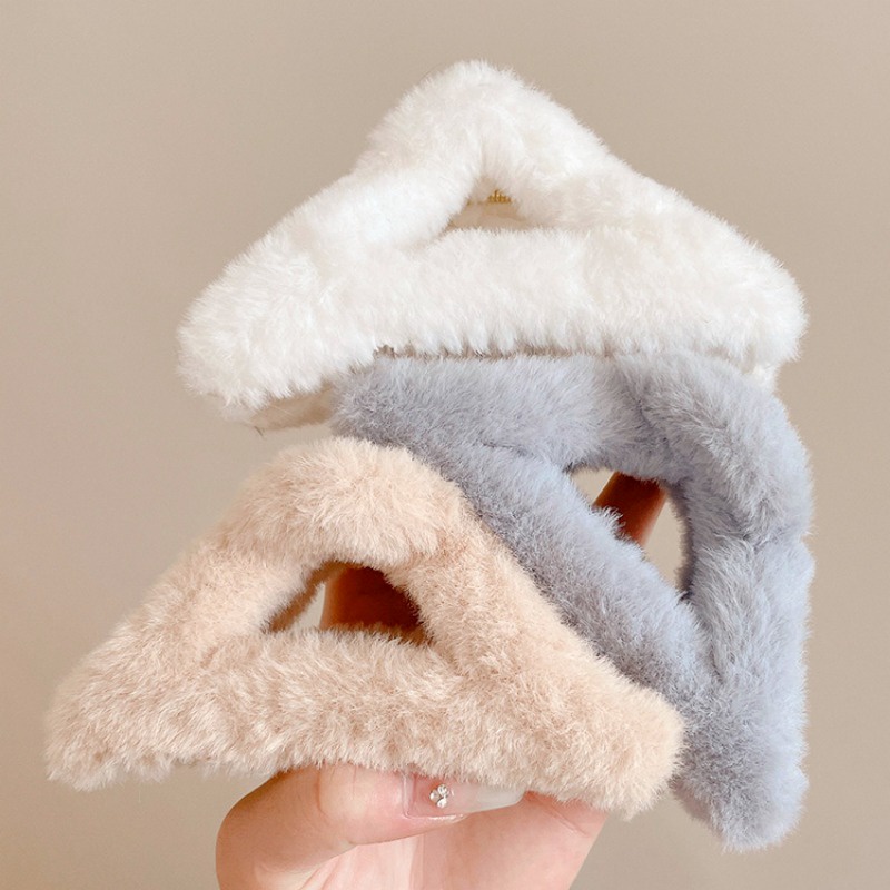 Kẹp Tóc Hình Cá Mập Nhồi Bông Thời Trang Thu Đông Hàn Quốc