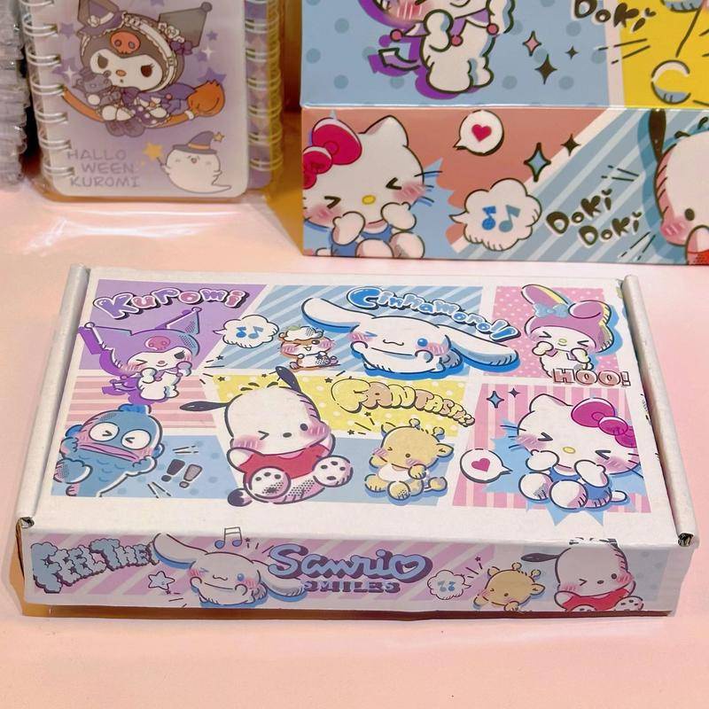 SANRIO Set 9 Thước Kẻ Kèm Hộp Đựng Xinh Xắn Dành Cho Các Bé