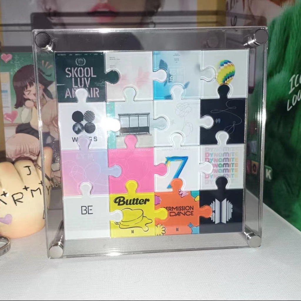 Khung Trưng Bày Tranh Ghép Hình bts 15 * 15cm