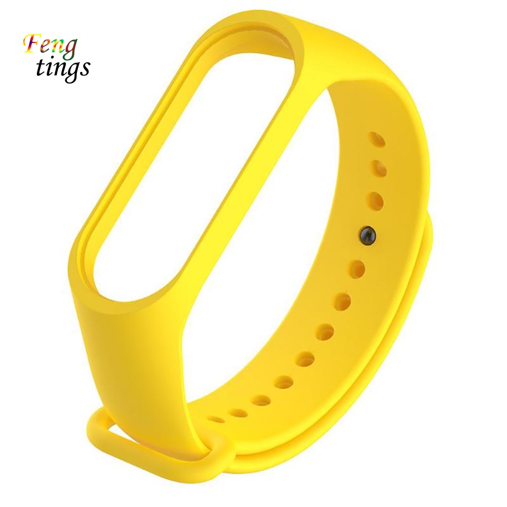 Dây Đeo Thay Thế Chất Liệu Silicon Màu Trơn Cho xiaomi 3 / 4
