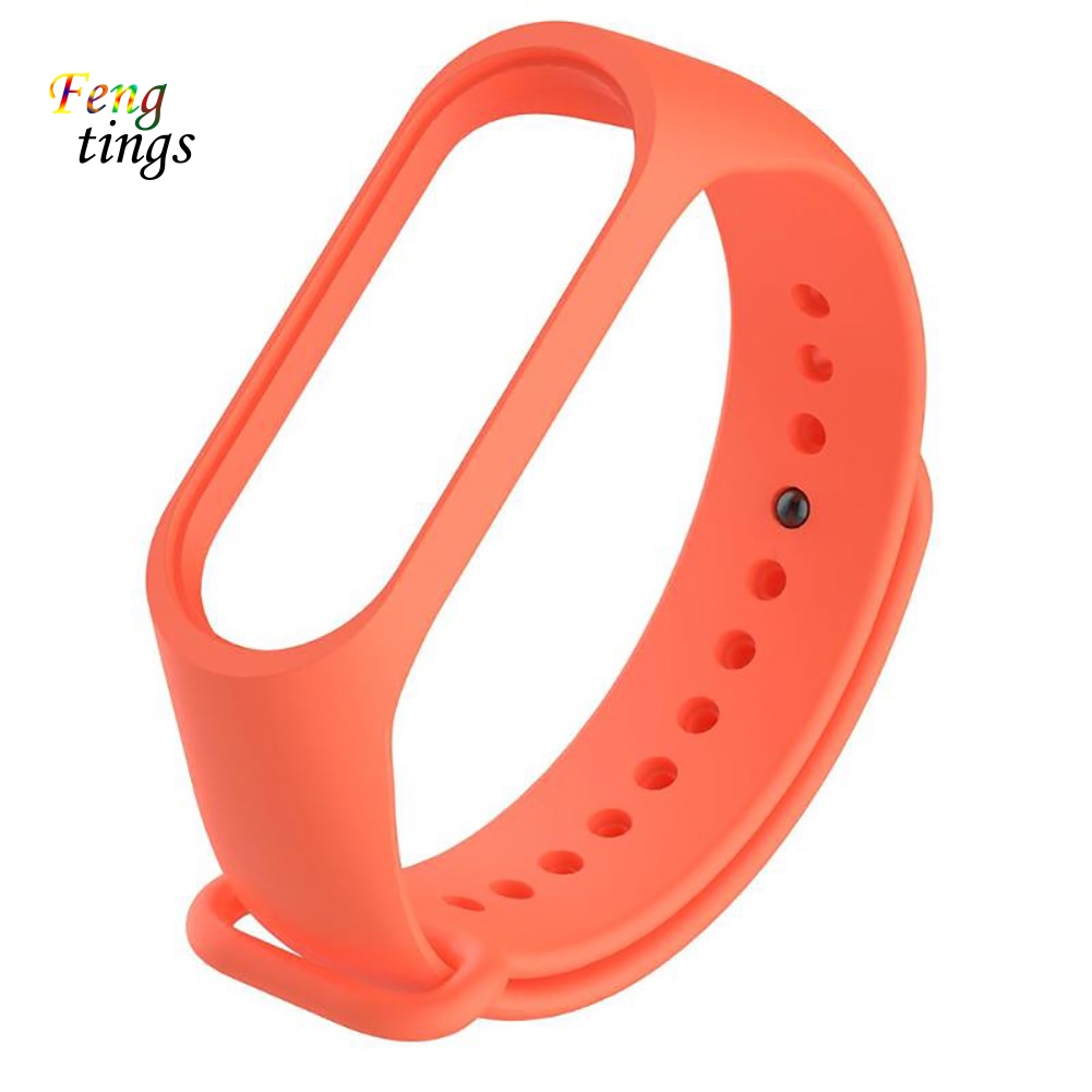 Dây Đeo Thay Thế Chất Liệu Silicon Màu Trơn Cho xiaomi 3 / 4