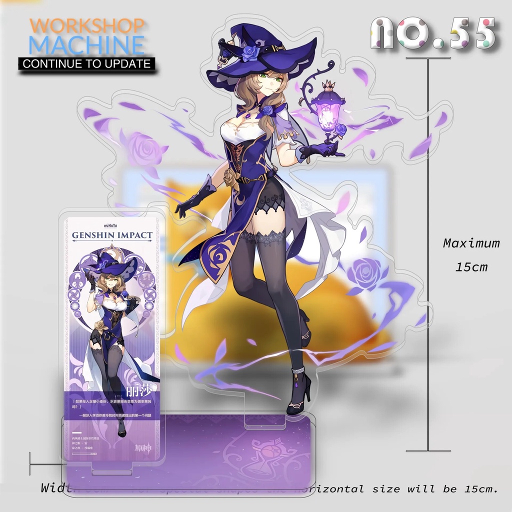 Mô hình Standee Genshin Impact Combination Stand Original Design 13 Phụ kiện trang trí để bàn góc học tập