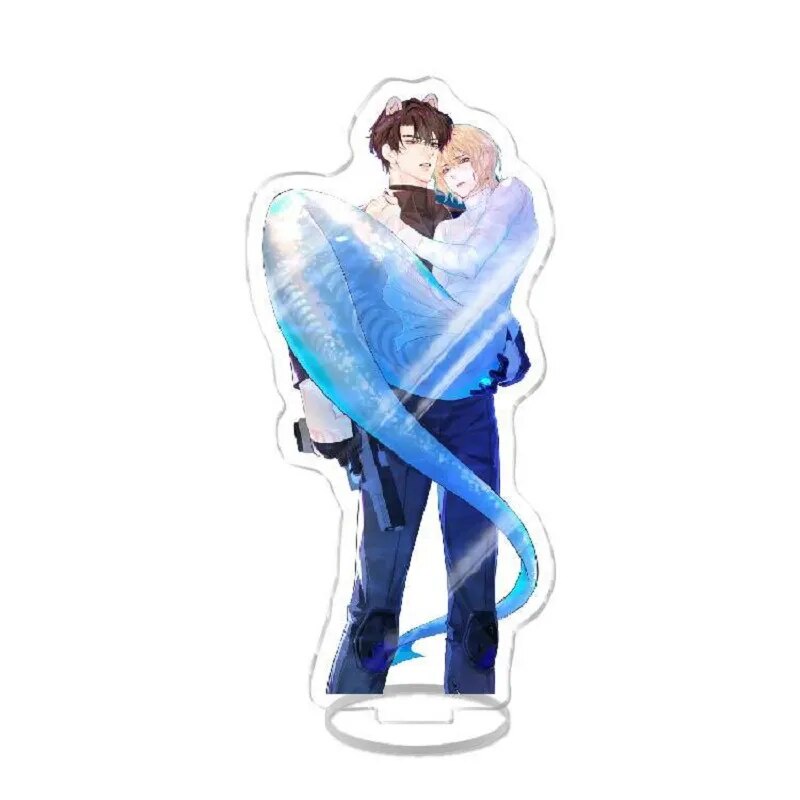 Mô hình Standee Comic The Falling Merman Nhân ngư rơi xuống BL ABO Phụ kiện trang trí để bàn góc học tập
