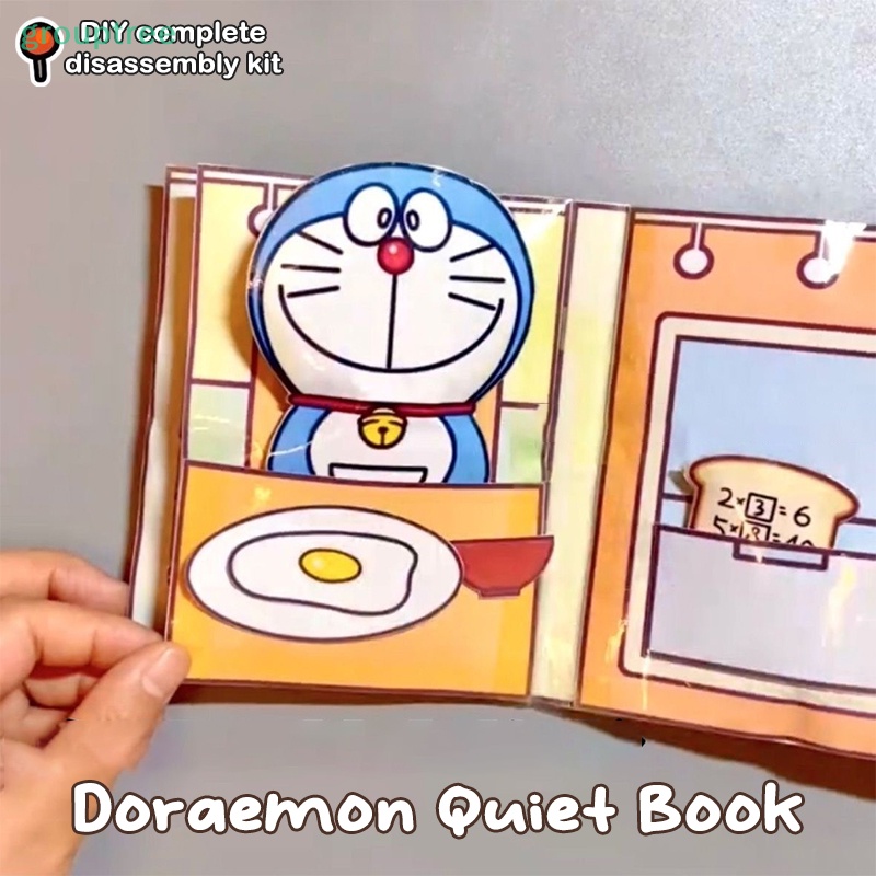 Sách Hình Dán Hoạt Họa doraemon / melody / house Làm Quà Giáng Sinh Cho Bé prta