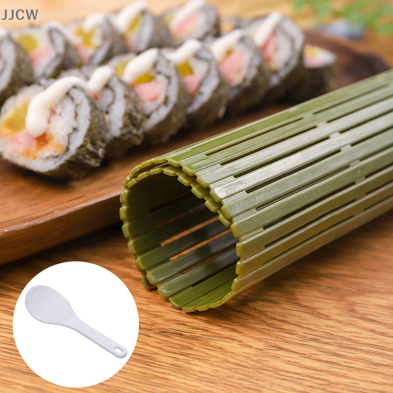 Thảm Cuộn sushi Bằng Nhựa Màu Xanh Lá Cây Lớn diy Cho Nhà Bếp qqw