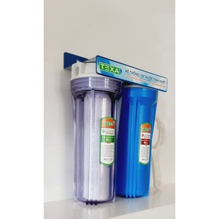 Bộ lọc nước 2 cốc 10 inch 1 ron