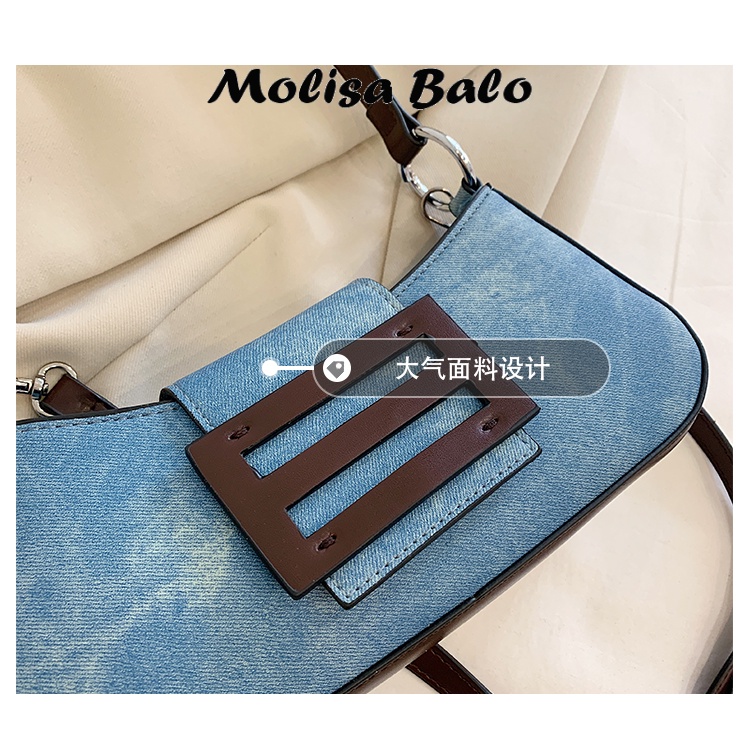 Molisa túi xách nữ túi đeo chéo 2023NEW phổ biến Vintage INS Thiết kế độc đáo GDJ23004SK 41Z231009