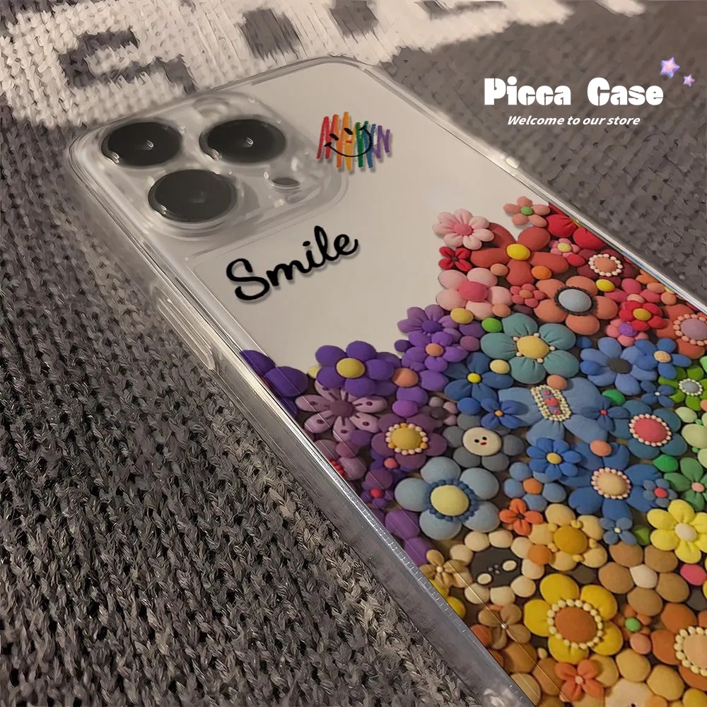 Dễ Thương Ốp Điện Thoại Hình Hoa Hướng Dương Mặt Cười Cho iphone 7plus 11 15 13 14 12 pro max x xs max xr 6s 15 8 6 plus se 2020