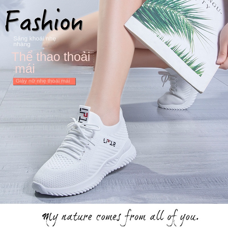 Mới Giày Thể Thao Nữ Bít Mũi Thời Trang Năng Động
