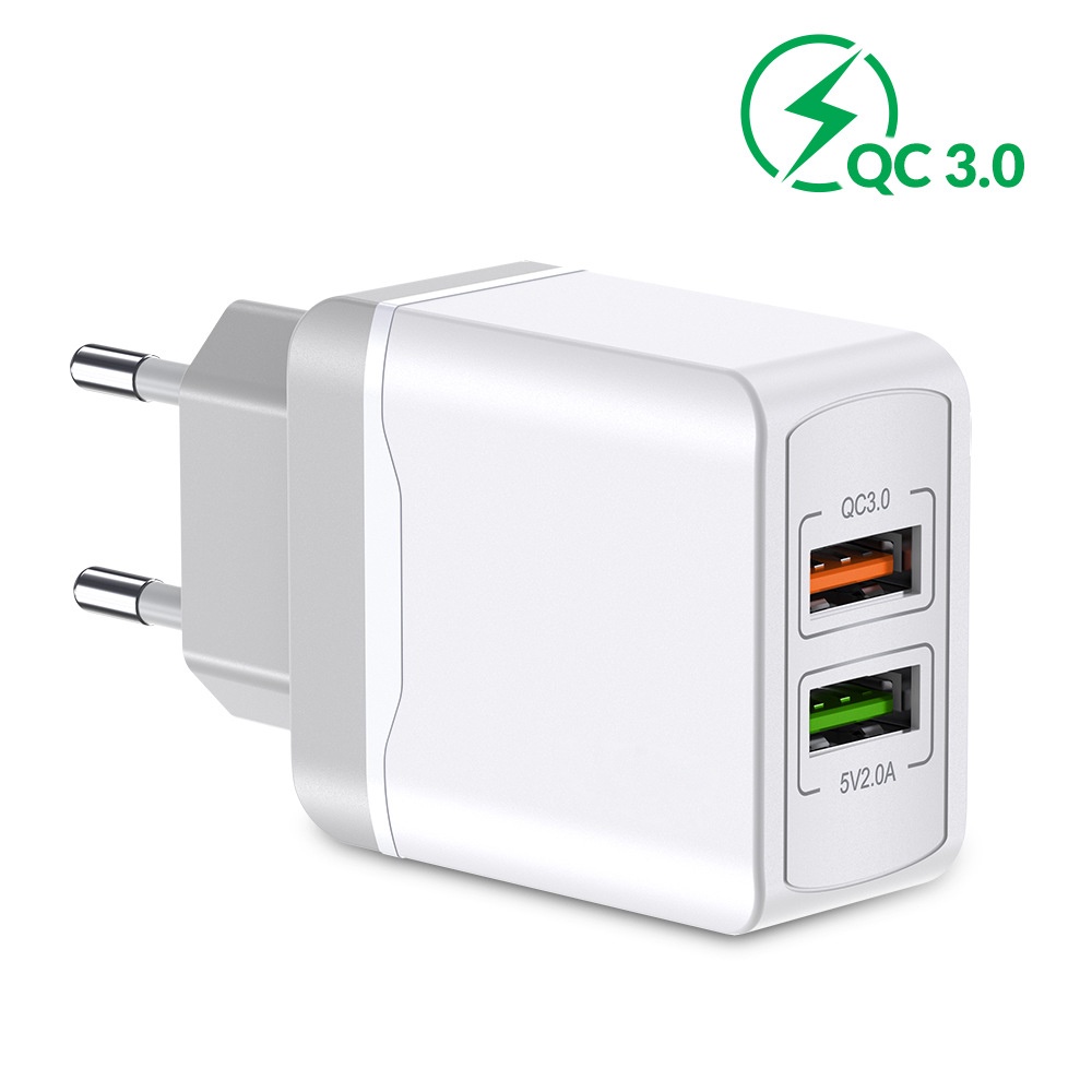 Củ Sạc Nhanh 18w qc3.0 eu Cho Điện Thoại xiaomi huawe samsung